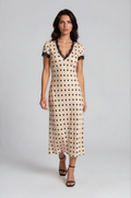 Robe longue à pois – Made in Italy | Élégance intemporelle