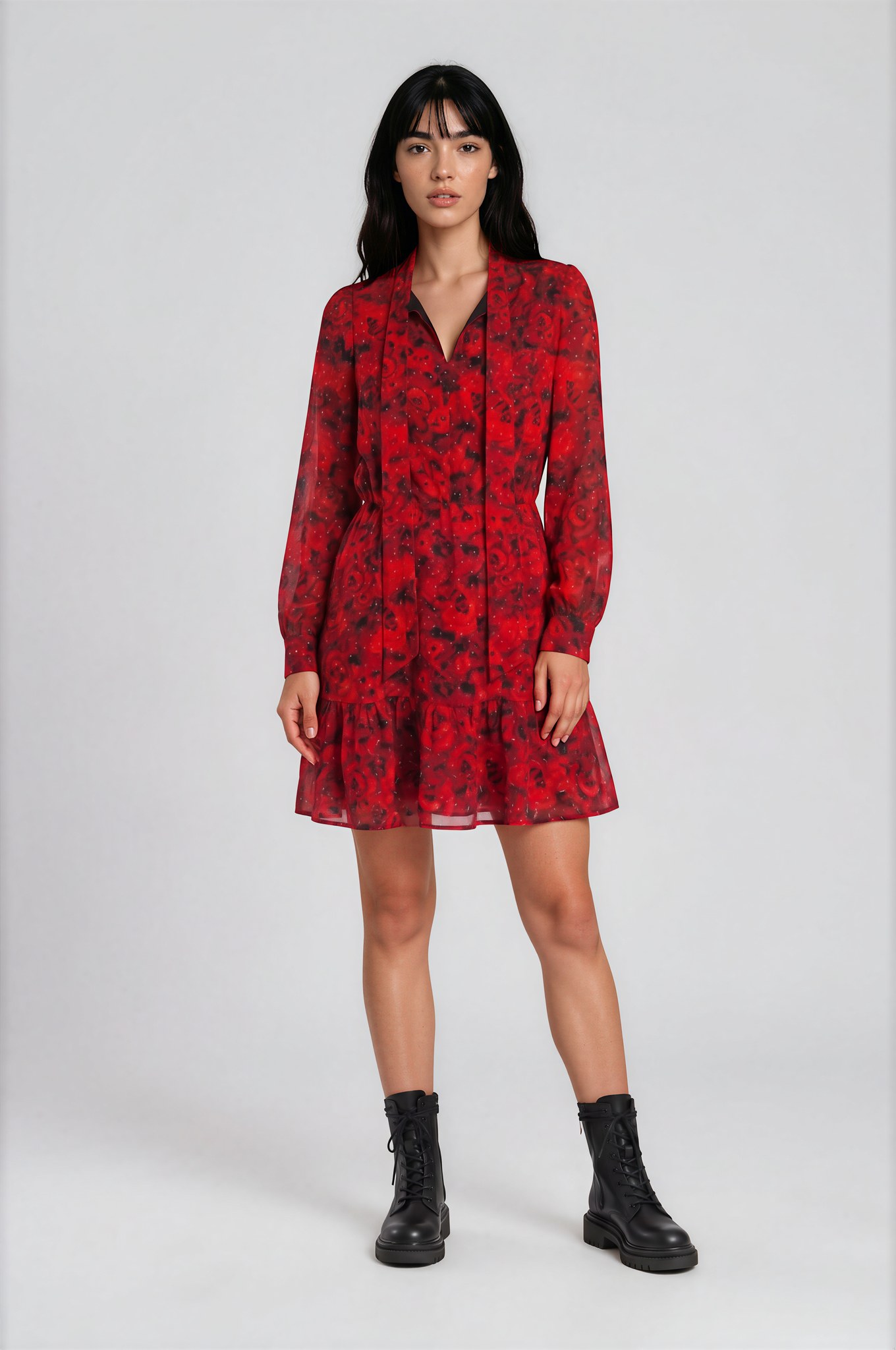 Robe élégance rouge passion