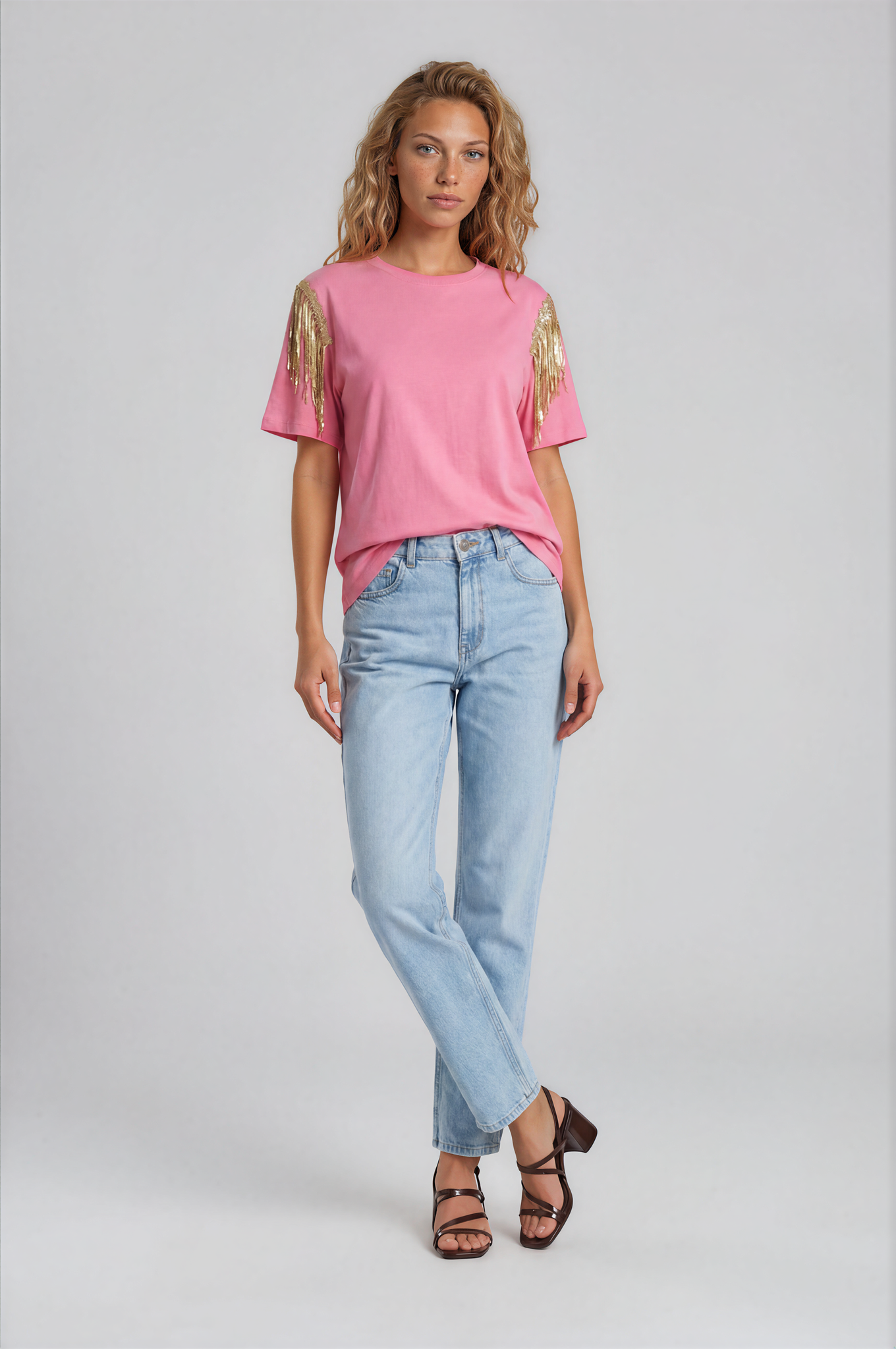 Tee-shirt rose Made IN ITALY