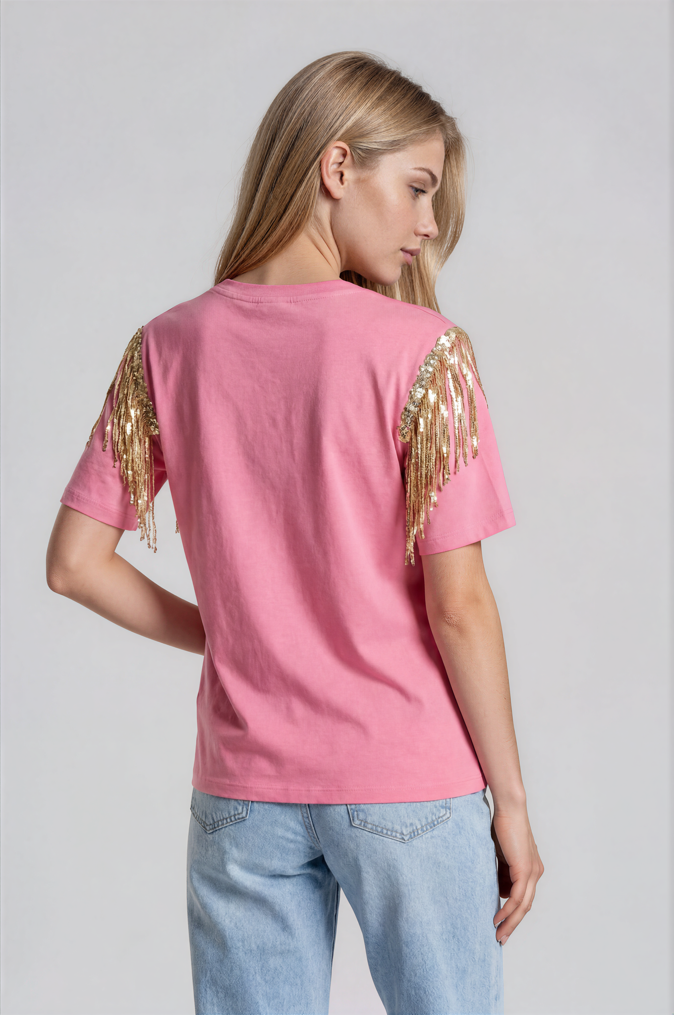 Tee-shirt rose Made IN ITALY